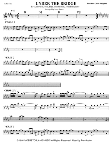 Under The Bridge (arr. Jorge Juárez)