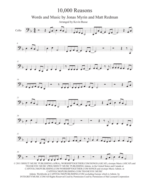 10,000 Reasons (Bless The Lord) (arr. Kevin Busse)