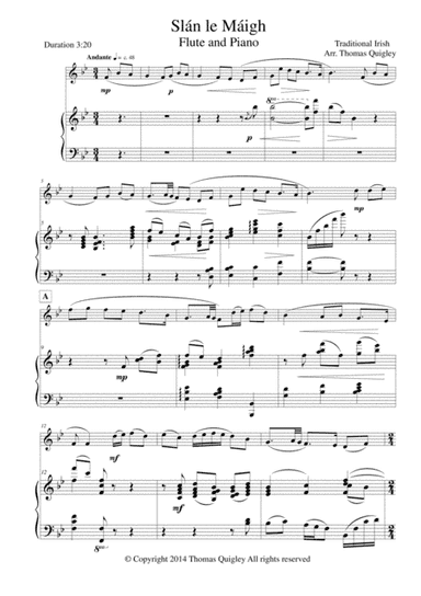 Slán le Máigh (arr. Thomas Quigley)