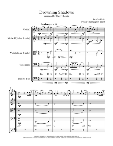 Drowning Shadows (arr. Sherry Lewis)