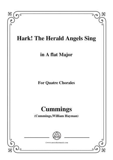 Cummings-Hark! The Herald Angels Sing,in A flat Major,for Quatre Chorales (arr. MSM)