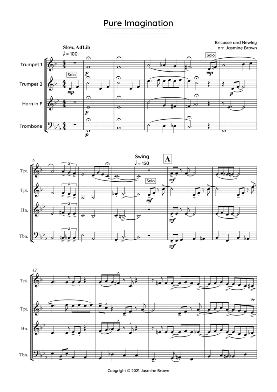 Pure Imagination (arr. Jasmine Brown)
