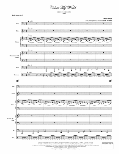 Colour My World (arr. Patrick Sheehan)