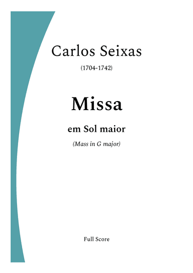 Mass in G Major - Kyrie eleison - Full Score and Parts (arr. Hélder Bento)