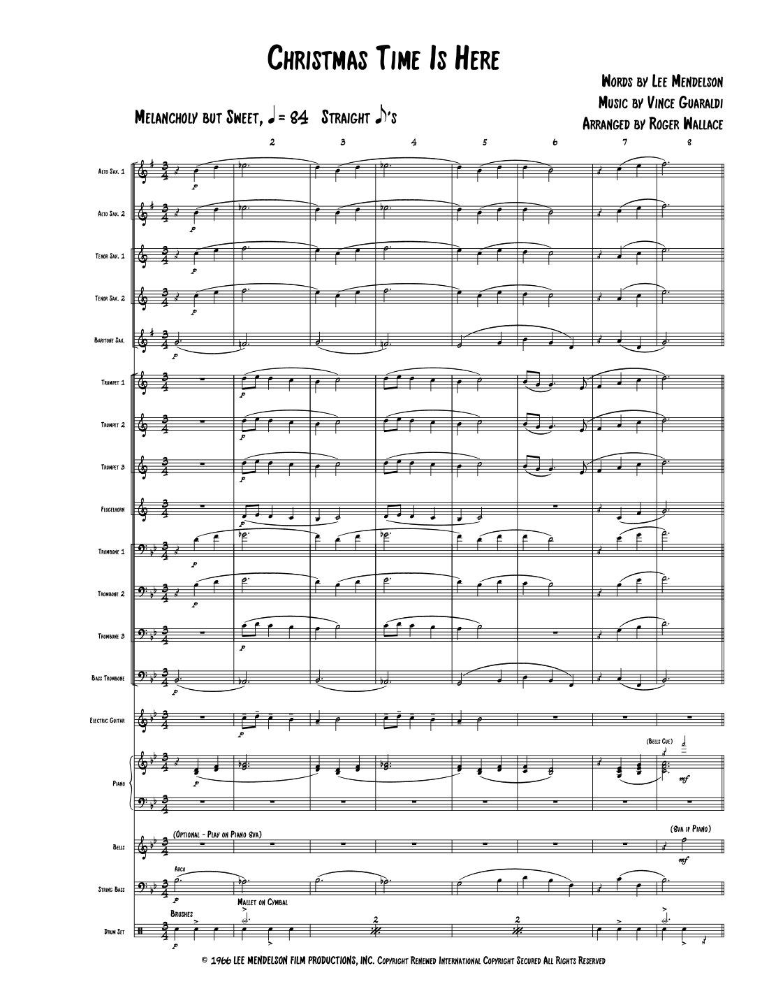 Christmas Time Is Here (arr. Roger Wallace)