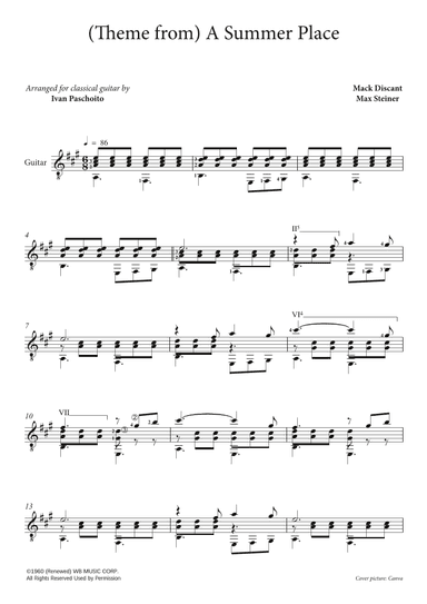 (theme From) A Summer Place (arr. Ivan Paschoito)