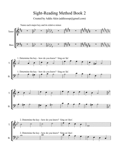 Men's Choir Sight-Reading, Book 2