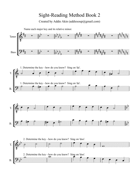 Men's Choir Sight-Reading, Book 2