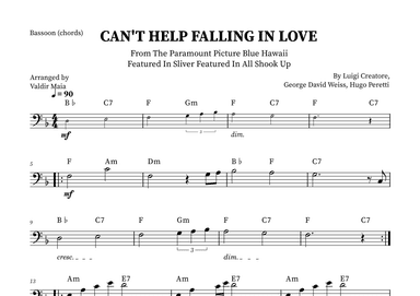 Can't Help Falling In Love (arr. Valdir Maia)