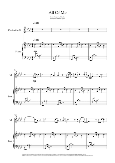 All Of Me (arr. Matthew pyeon)