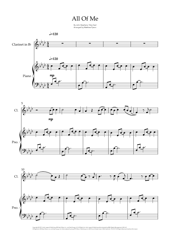 All Of Me (arr. Matthew pyeon)