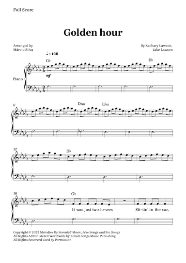 Golden Hour (arr. Márcio Silva)