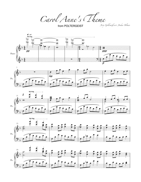 Carol Anne's Theme (arr. Jordan Tolman)