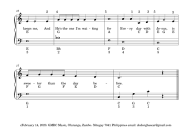 Everyday With Jesus: Kinder (arr. Andres Montecillo Bascar, Jr.)