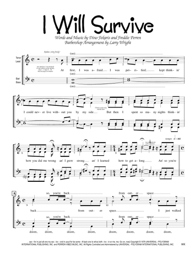 I Will Survive (arr. Larry Wright)