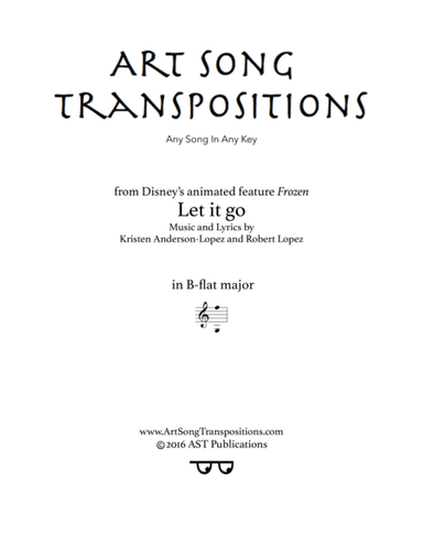 Let It Go (from Frozen) (arr. AST Publications)