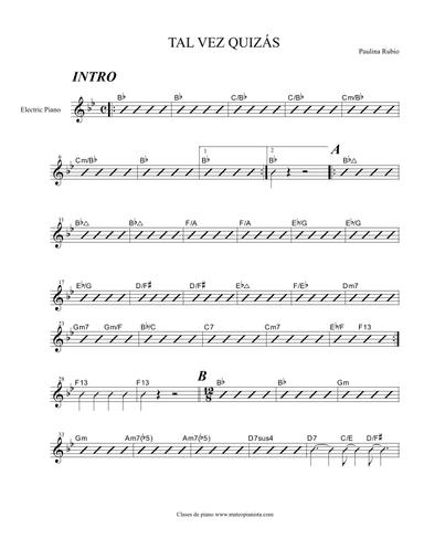 Tal Vez Quizas (arr. Mateo Aguilar)