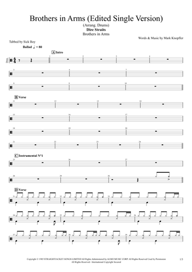 Brothers In Arms (arr. Sick Boy)