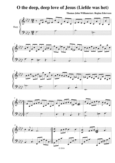O the deep deep love of Jesus - pedal harp solo