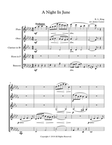 A Night in June (arr. James Cutter)