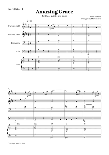 Amazing grace (arr. Márcio Silva)