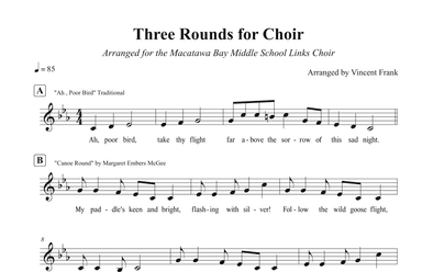 Three Rounds for Choir (arr. Vincent Frank)