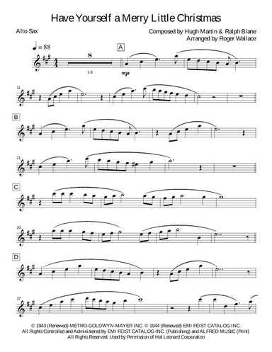 Have Yourself A Merry Little Christmas (arr. Roger Wallace)