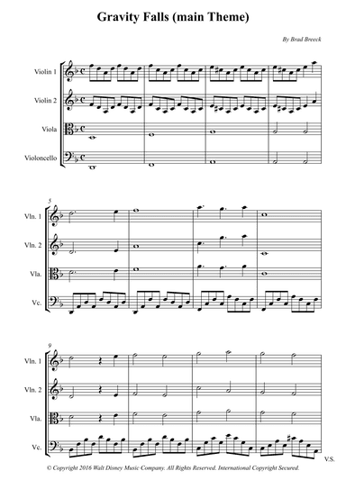 Gravity Falls (main Theme) (arr. Wesley S. SIlva)