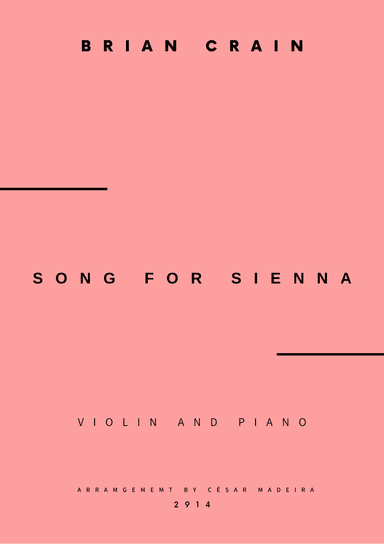 Song For Sienna (arr. César Madeira)