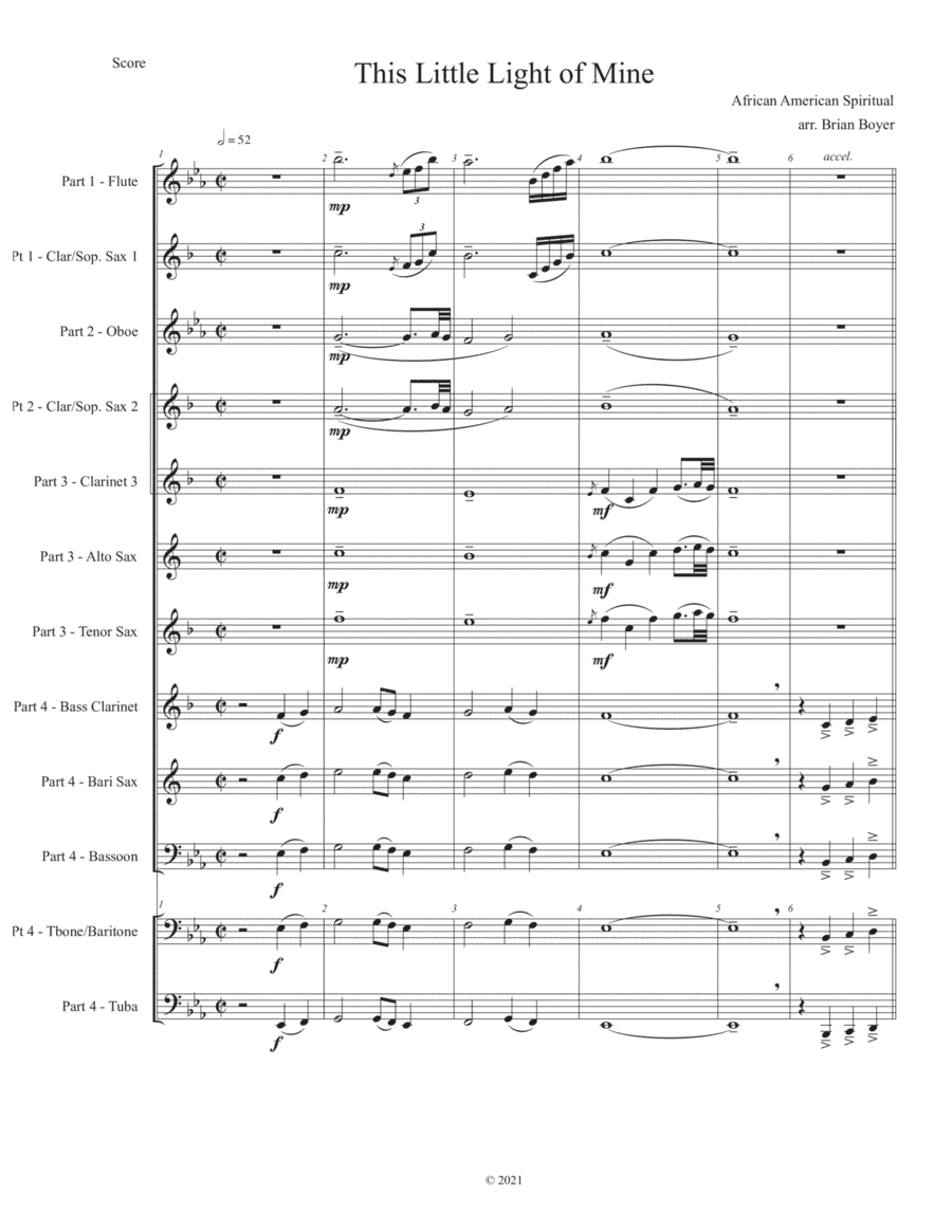 This Little Light of Mine (arr. Brian Boyer)