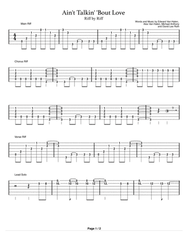 Ain't Talkin' 'bout Love (arr. Mitch Smith)