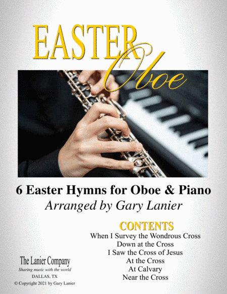EASTER Oboe (6 Easter hymns for Oboe & Piano with Score/Parts) (arr. Gary Lanier)