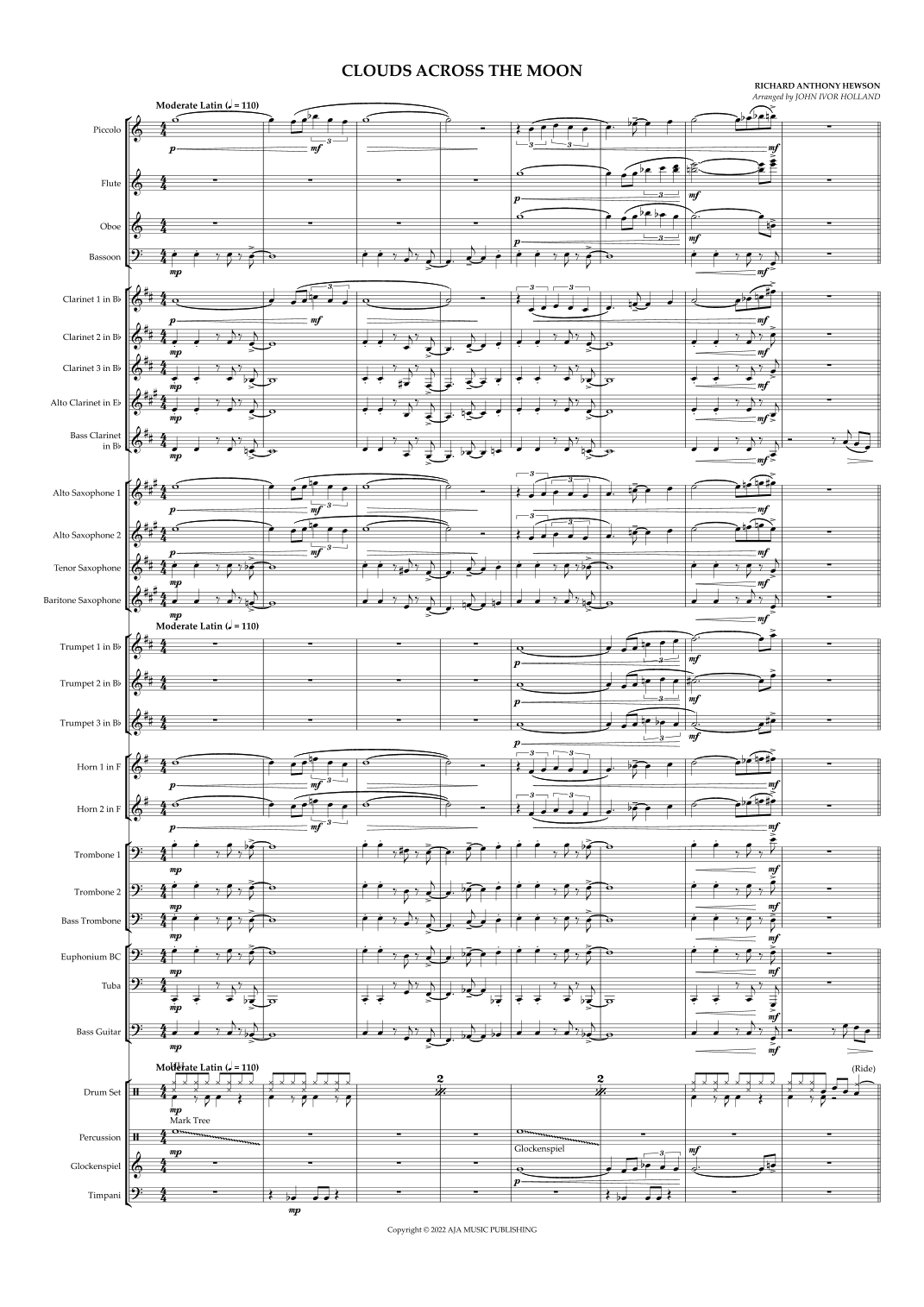 Clouds Across The Moon (arr. John Ivor Holland)