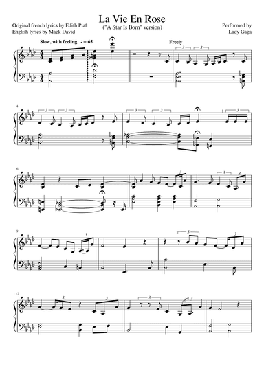 La Vie En Rose (A Star Is Born) (arr. Leo Anders)