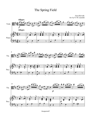 The Spring Field (arr. Nick Lacanski)