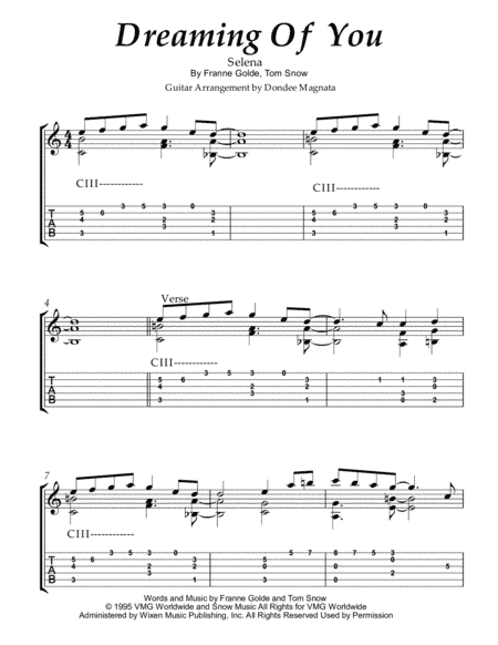 Dreaming Of You (arr. Dondee)
