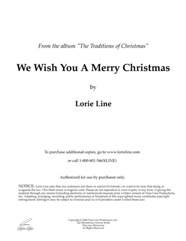 We Wish You A Merry Christmas (arr. Lorie Line)