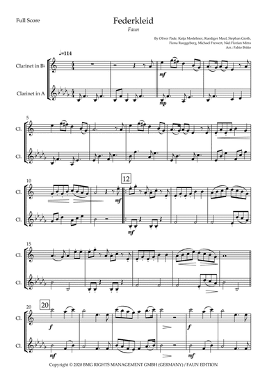 Federkleid (arr. Fabio Britto)