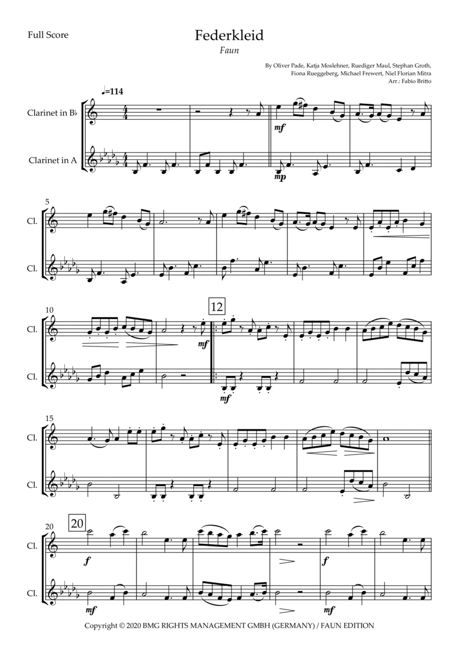 Federkleid (arr. Fabio Britto)