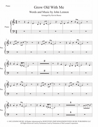 Grow Old With Me (arr. Kevin Busse)
