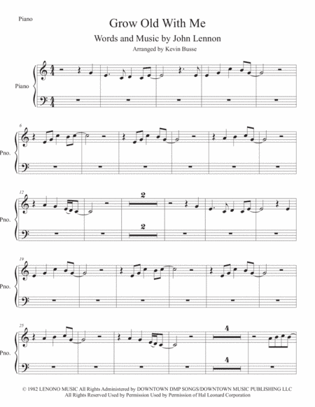 Grow Old With Me (arr. Kevin Busse)