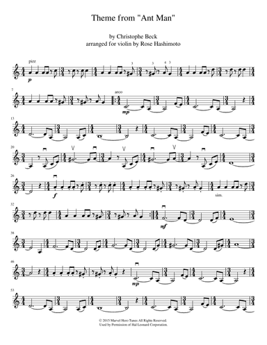 Theme From Ant-man (arr. Rose Hashimoto)