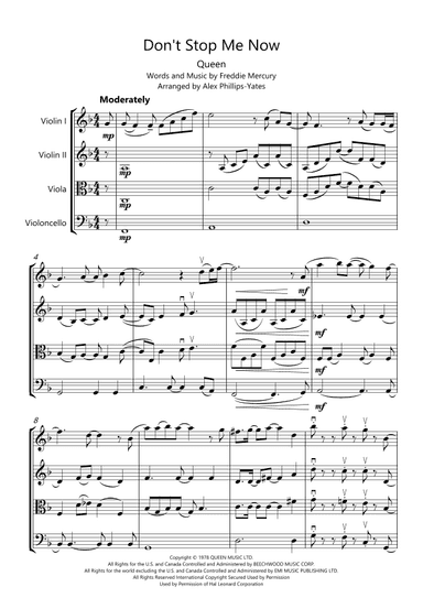 Don't Stop Me Now (arr. Alex Phillips-Yates)