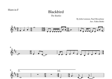 Blackbird (arr. Fabio Britto)