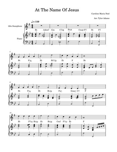 At The Name Of Jesus (arr. Tyler Adams)