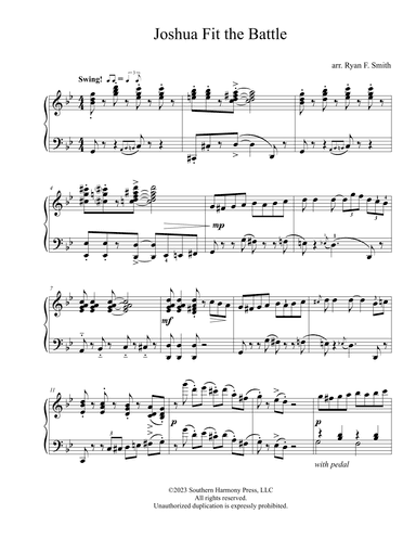 Joshua Fit the Battle at Jericho (arr. Ryan F. Smith)