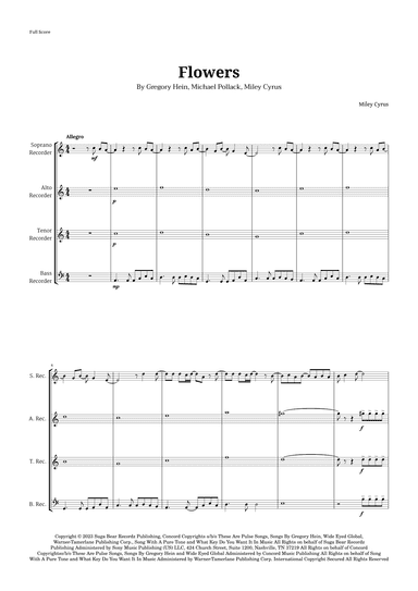 Flowers (arr. Langanho)