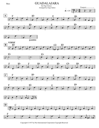 Guadalajara (arr. Jorge Juárez)