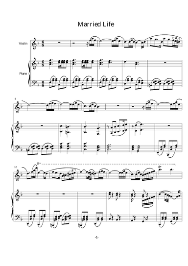 Married Life (arr. Michael Giacchino)