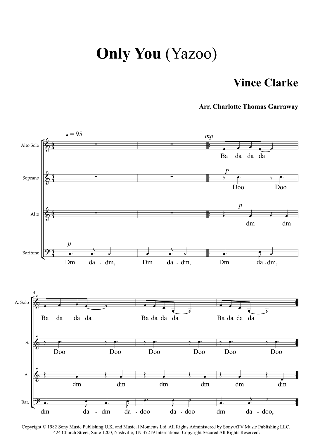 Only You (arr. Charlotte Garraway)